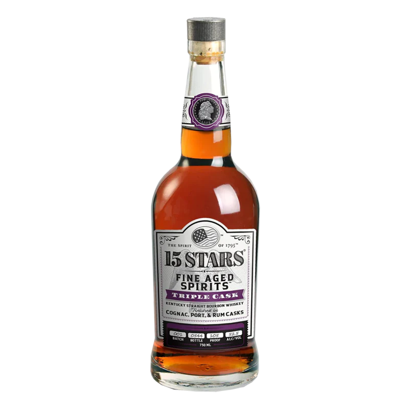 15 Stars Triple Finished in Cognac Port and Rum Casks (Batch 1) 750 ml