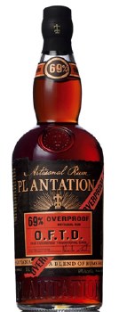 Plantation Over Proof 69 % Artisanal Rum O.F.T.D  Old Fashioned Traditional Dark 1L