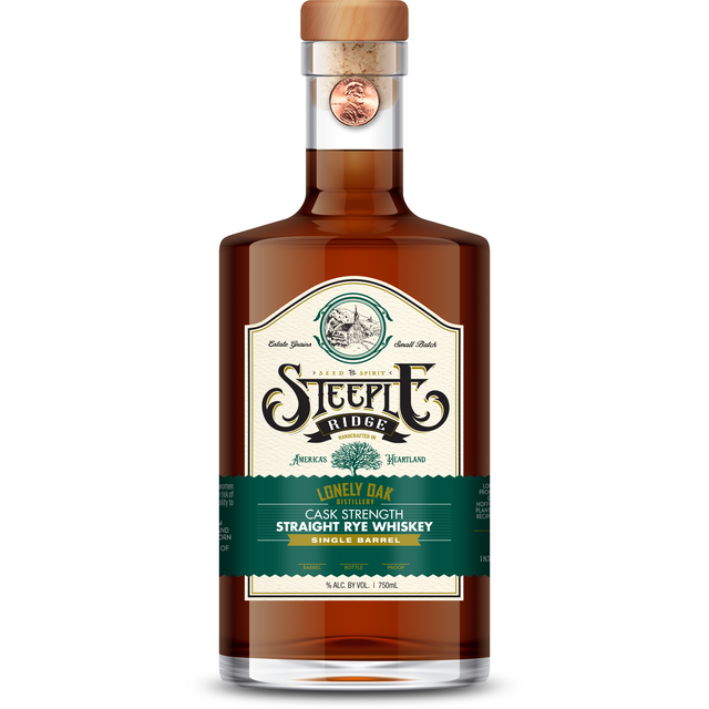 Lonely Oak Steeple Ridge Cask Strength Straight Rye Single Barrel 750ml