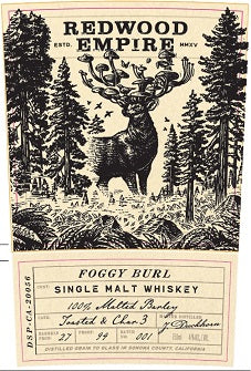 Redwood Empire Foggy Burl Single Malt Whiskey 750ml