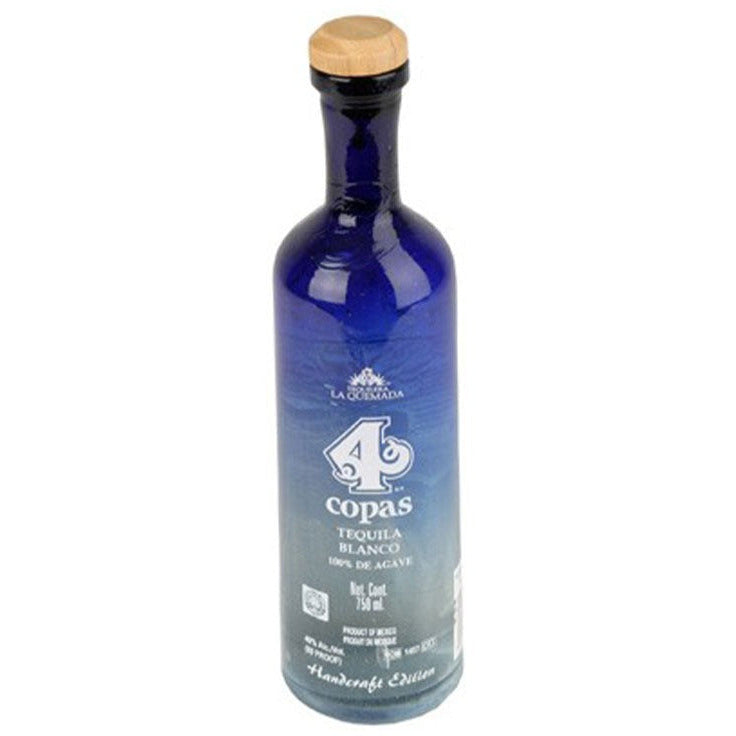 4 Copas Tequila Blanco 750 ml