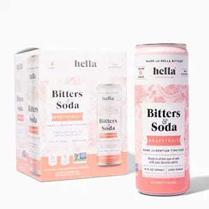 Hella Bitters and Soda Grapefruit (4 pack) 355ml