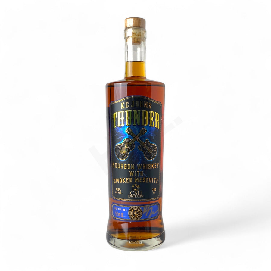 Cali Distillery KC Johns Thunder Bourbon Whiskey with Smoked Mesquite 750 ml