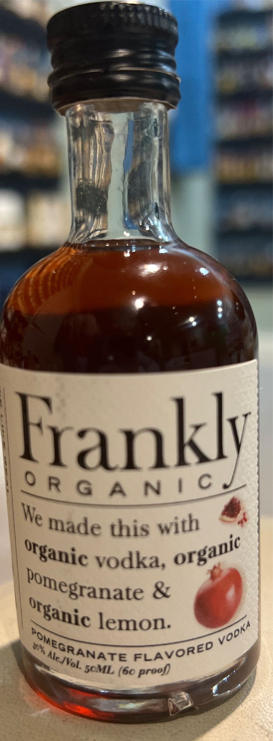Frankly Organic Pomegranate flavors Vodka 50ml