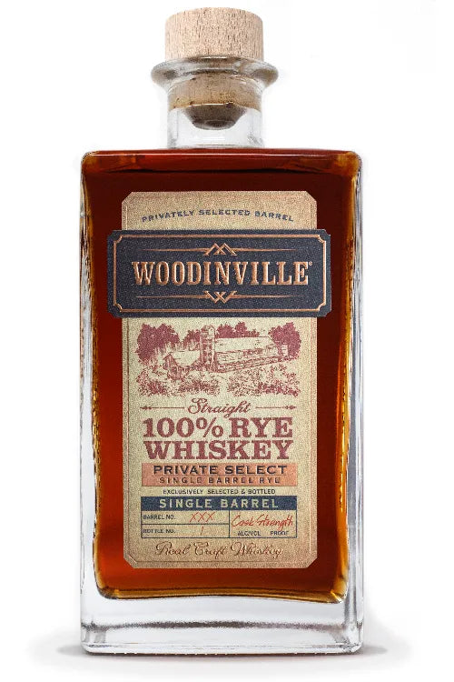 Top Shelf Woodinville Rye Single Barrel Cask Strength Barrel 7930 750ml