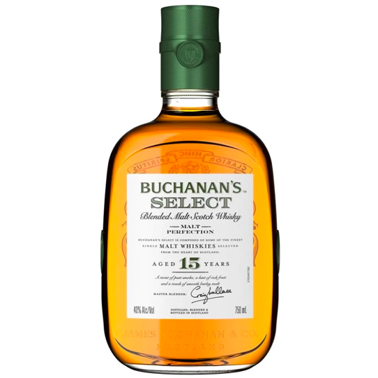 Buchanans 15 Year Old Blended Malt Scotch Whisky 750 ml