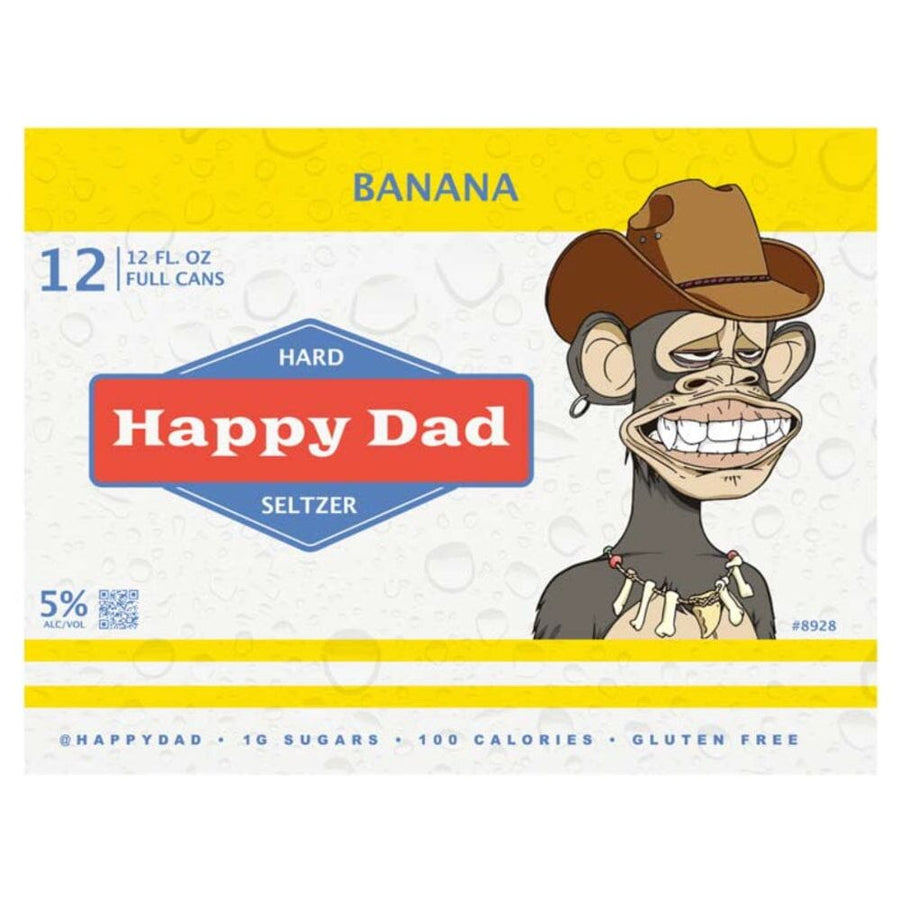 Happy Dad Banana (12 pack) 355ml