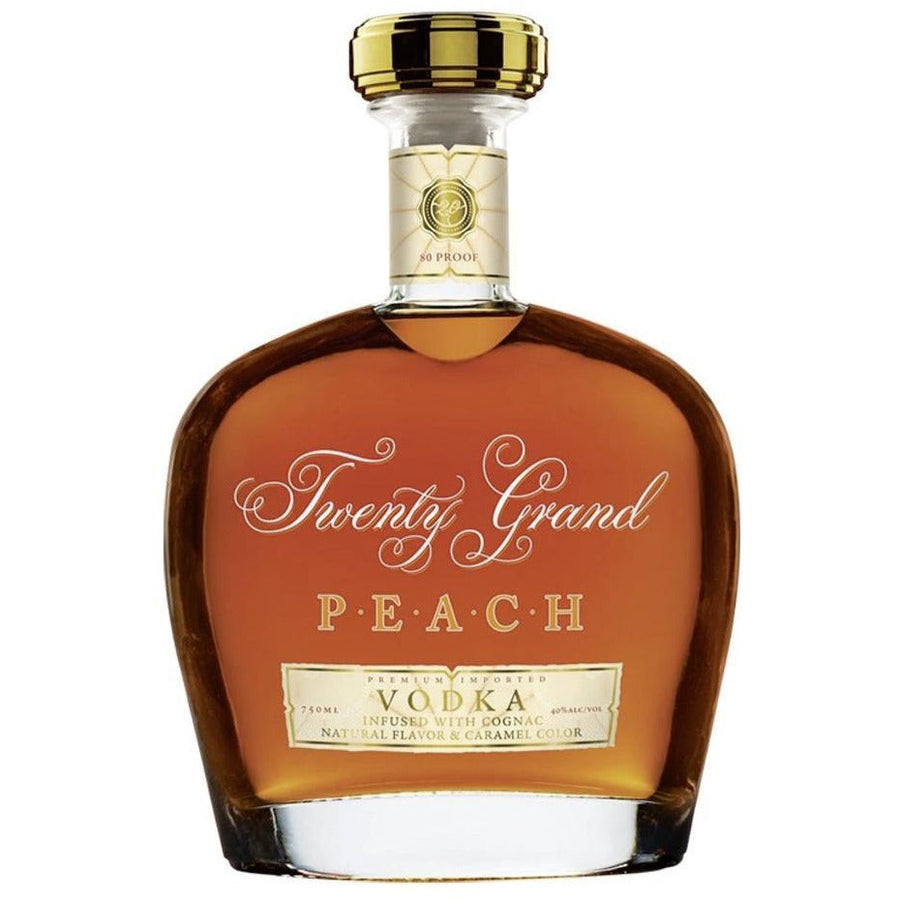 Twenty Grand PEACH VODKA Infused with Cognac 750 ml