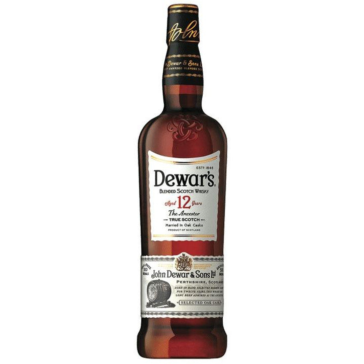 Dewars 12 year Scotch 750 ml