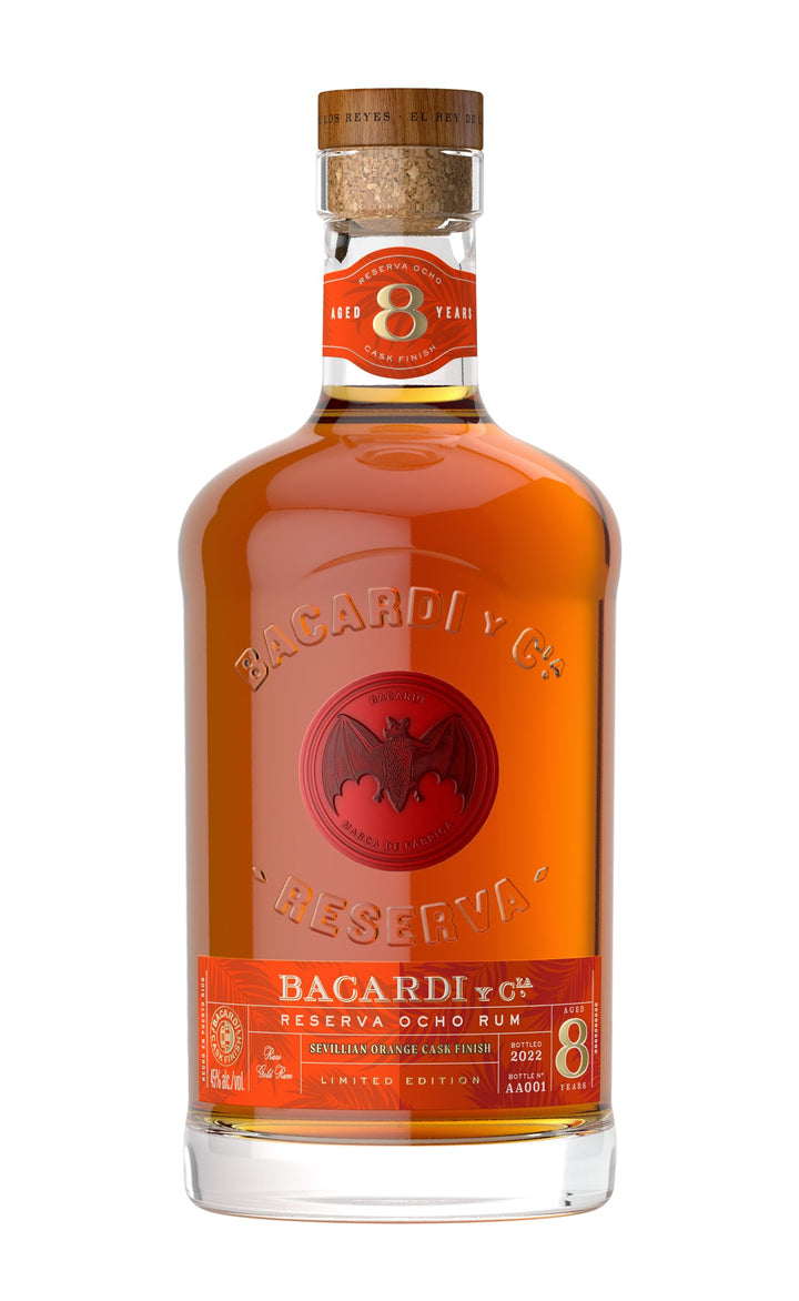 Bacardi Reserva Ocho Rum Sevillian Orange Cask Finish 750