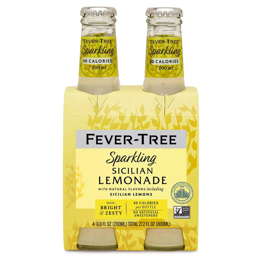 Fever Tree Sparkling Sicilian Lemonade (4 Pack) 200 ml