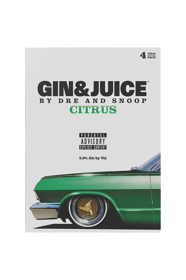 Gin and Juice Citrus 4/355ml 355ml