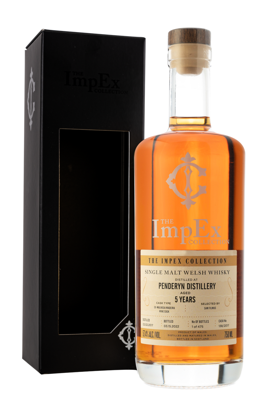 The ImpEx Penderyn 5 Year ex-Malvasio Madeira Cask 138 750ml
