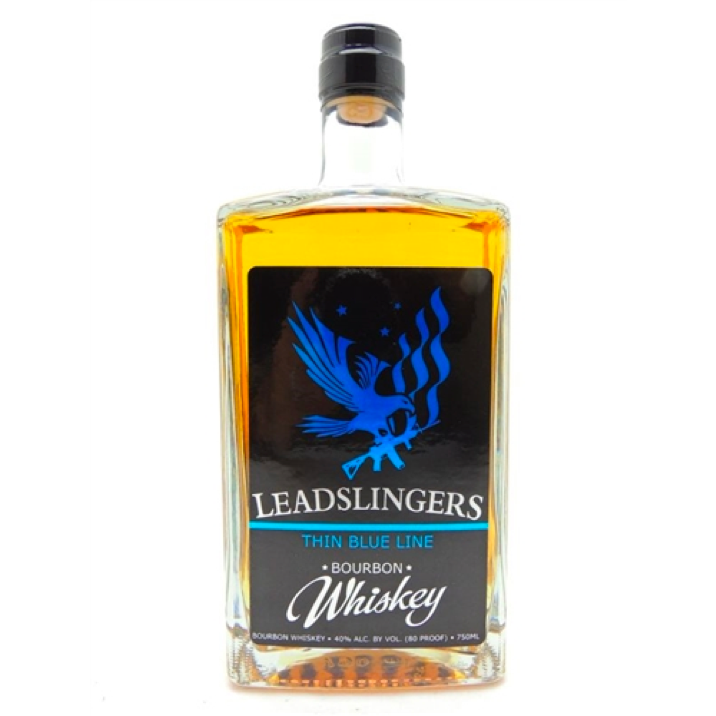 Leadslingers Thin Blue Line Bourbon Whiskey 750 ml