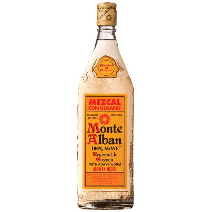 Monte Alban Mezcal Con Gusano 80 Proof 750 ml