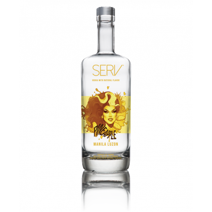 SERV Vodka With Natural Flavor Pineapple  Manila Luzon 750 ml