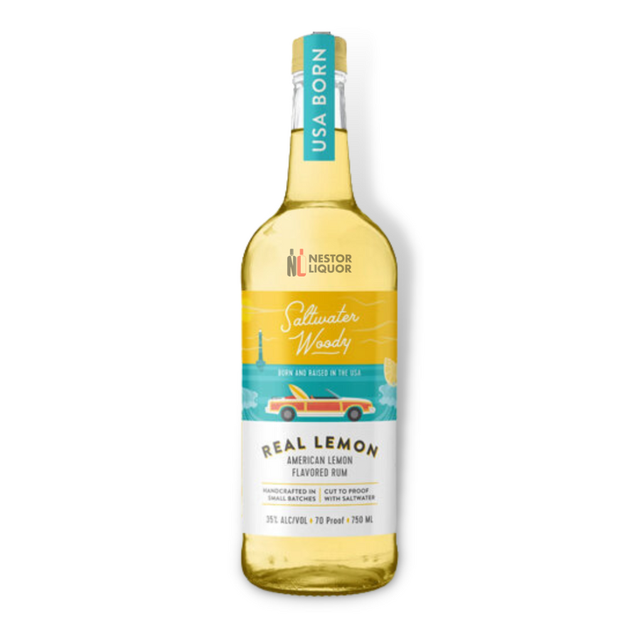 Saltwater Woody Real Lemon 750ml