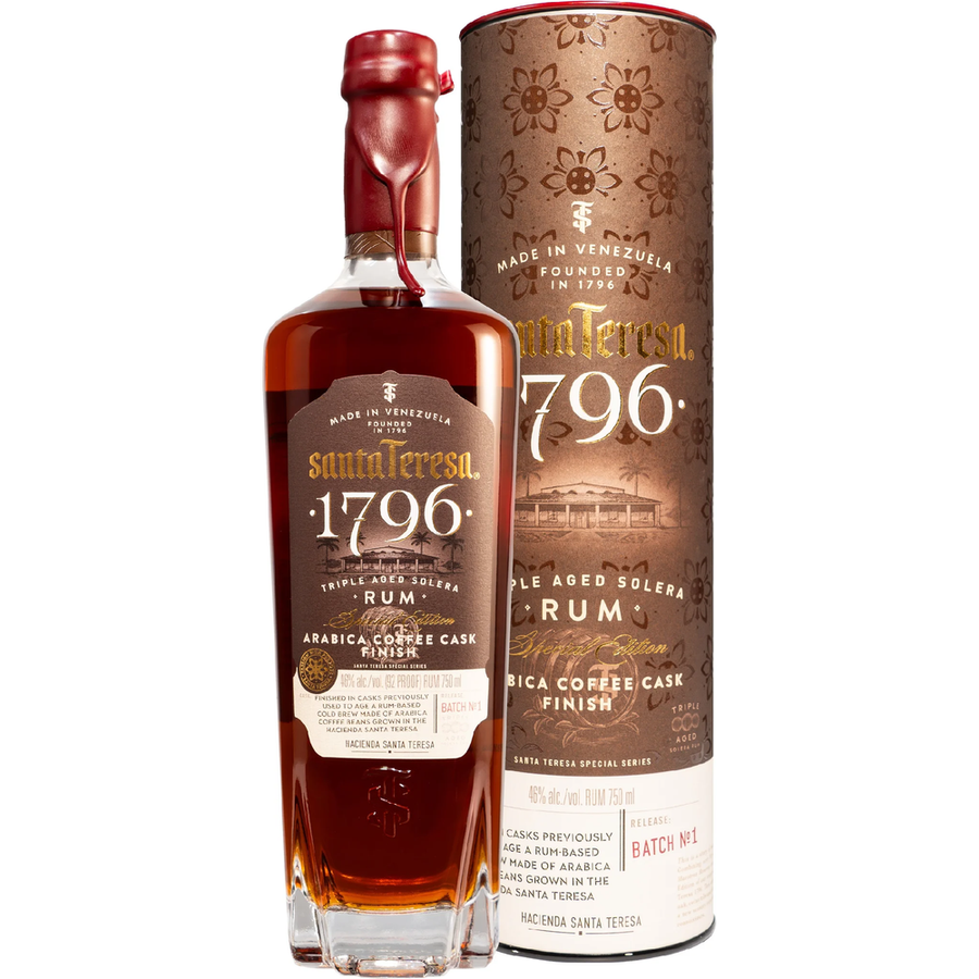 Santa Teresa Arabica Coffee Cask Finish Triple Aged Solera Rum Arr 1796 750ml
