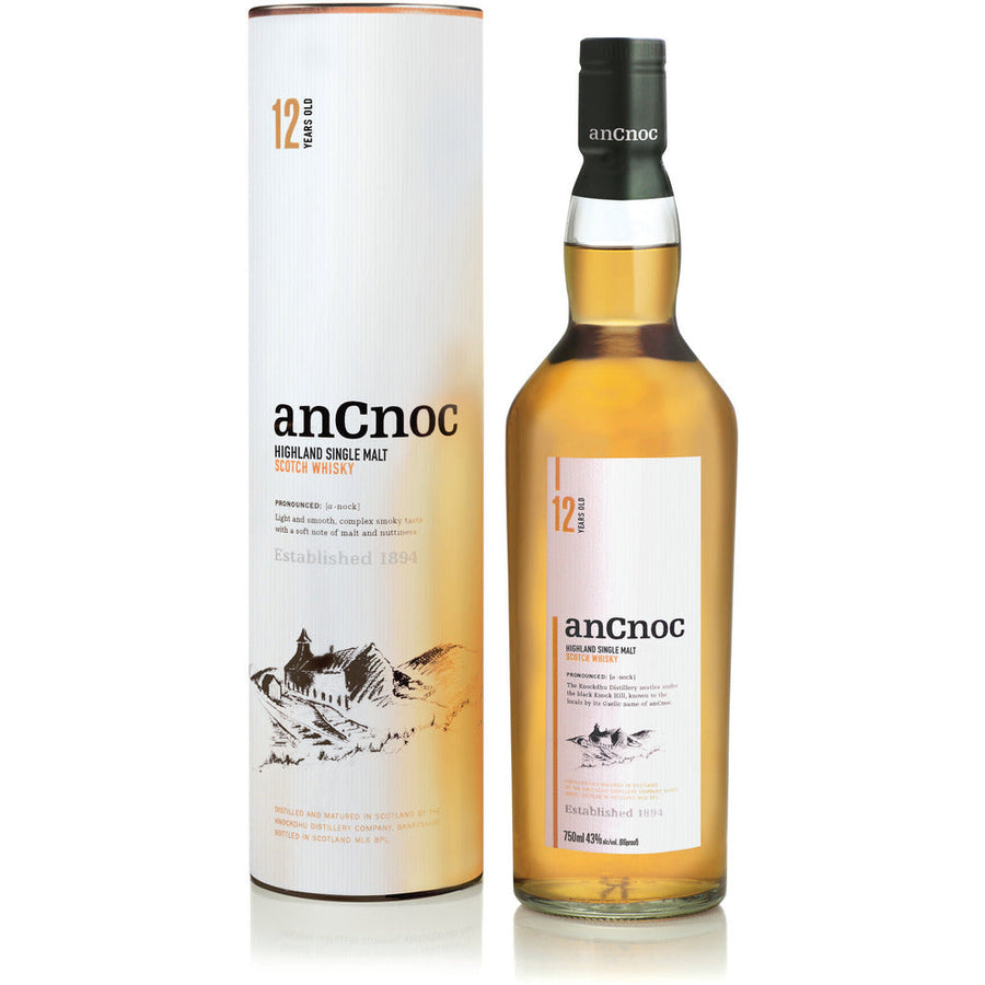 AnCnoc 12 Year Single Malt Scotch 750 ml