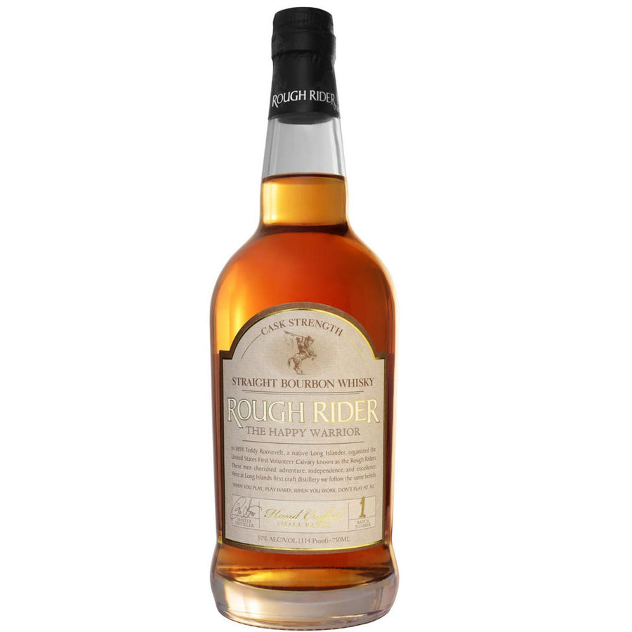 Rough Rider Cask Strength Straight Bourbon Whisky The Happy Warrior Small Batch #31 750 ml