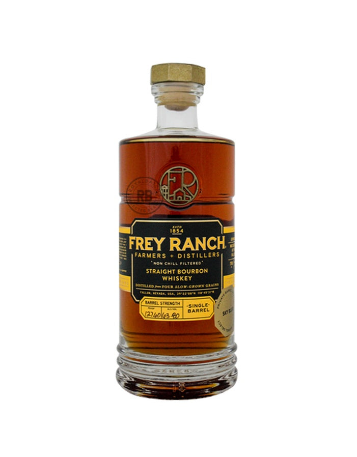 Frey Ranch Farmers + Distillers Private Barrel Select Sky Blue Straight Bourbon Barrel Strength (Barrel No. 1625) 750ml