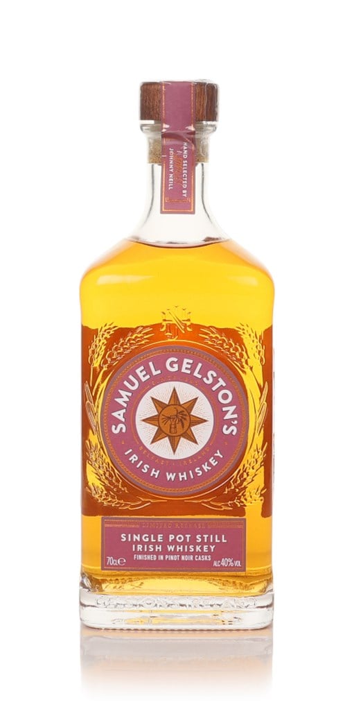 Samuel Gelstons Single Pot Still Irish Whisky Finished in Pinot Noir Casks 700ml