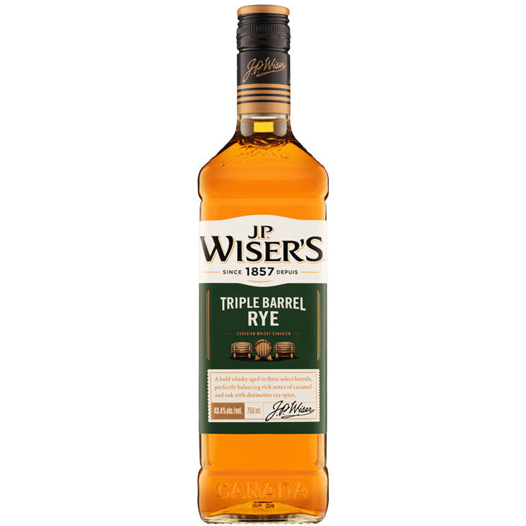 JP Wiser's Triple Barrel Rye 750ml