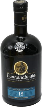 Bunnahabhain Small Batch Distilled Islay Single Malt Scotch 18 year 750 ml