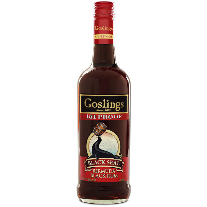 Goslings Black Seal 151 proof Rum 750 ml