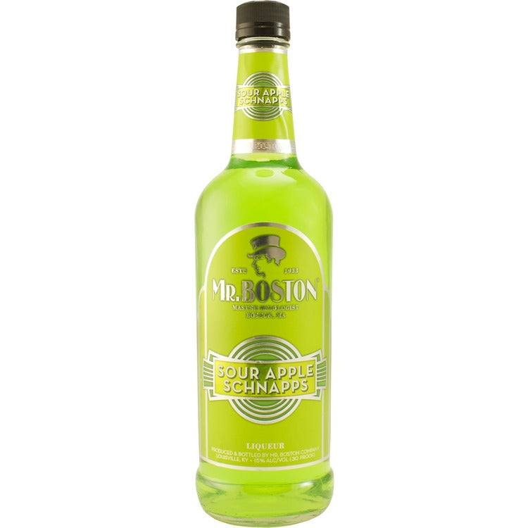 Mr Boston Sour Apple Schnapps 750 ML