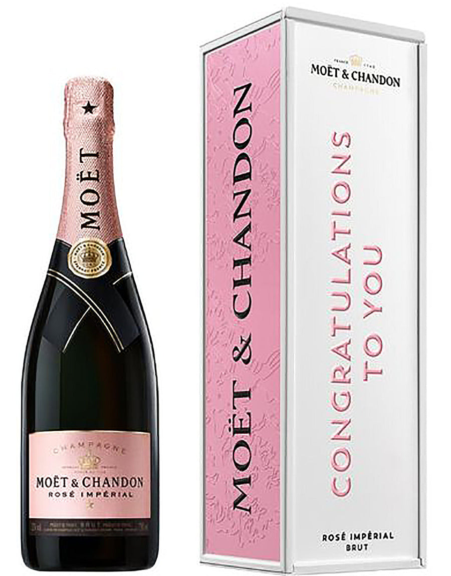 Moet & Chandon Rose Imperial "Congratulations to you" 750ml