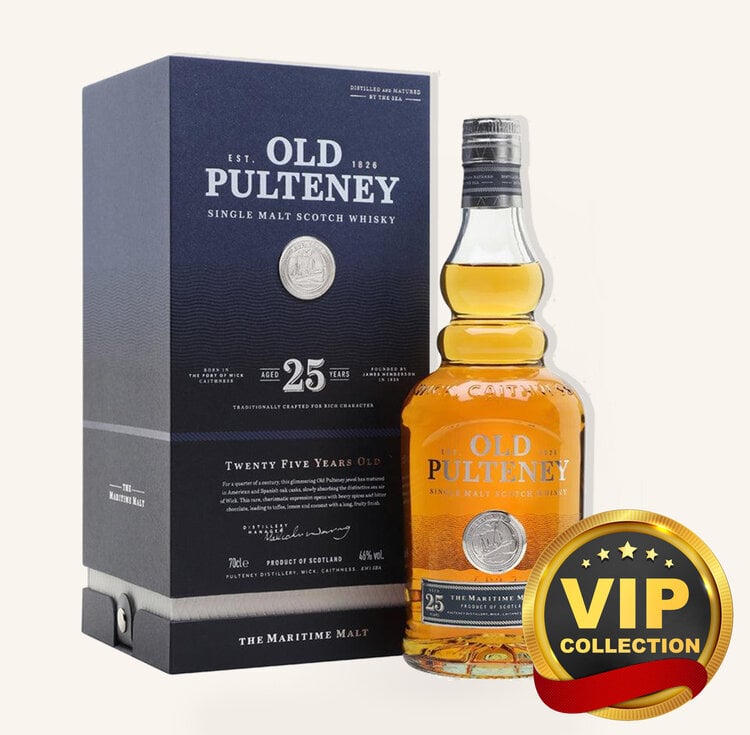 Old Pulteney 25 Year Single Malt Scotch Whiskey 750ml