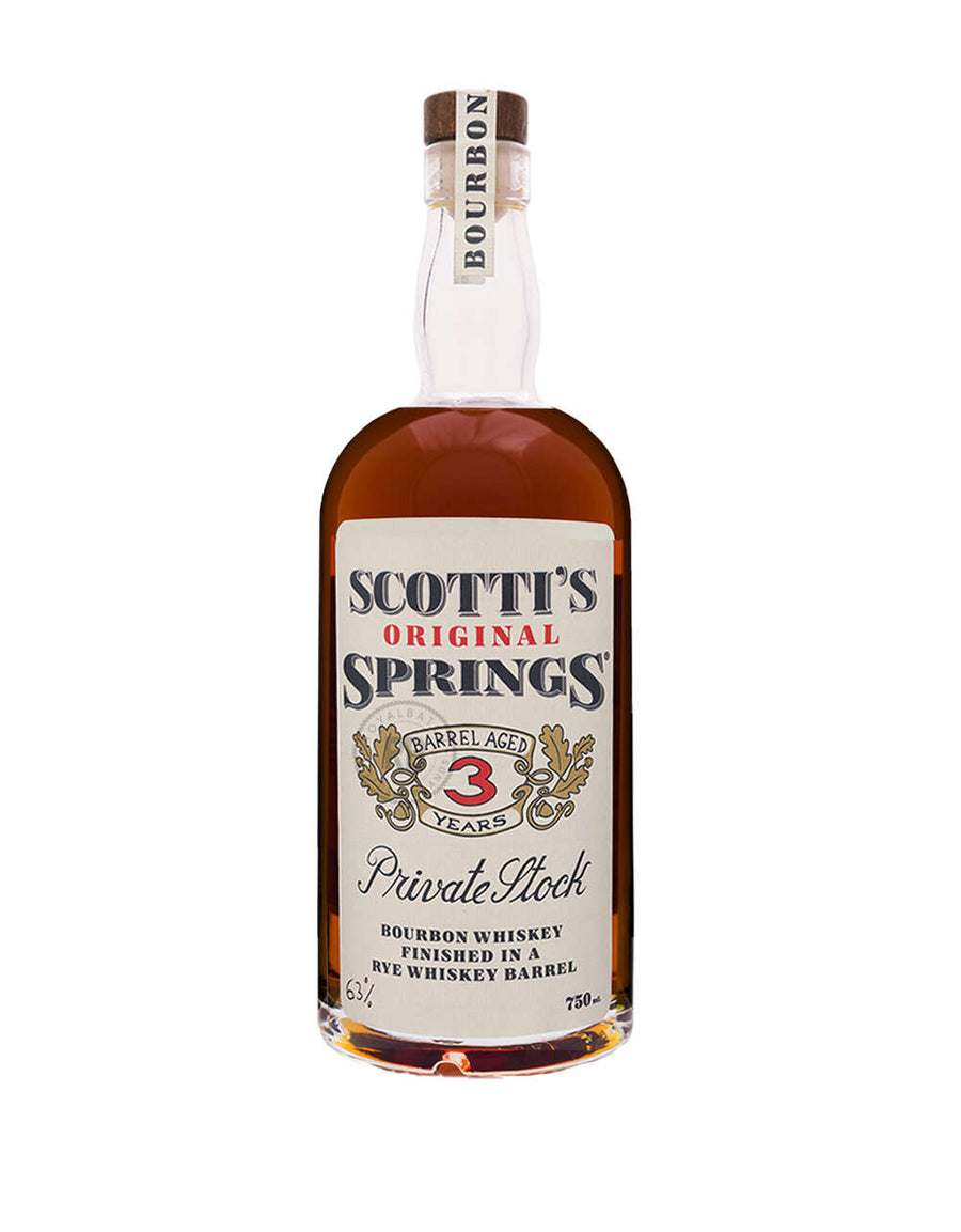 Scotti's Springs 3 Year Private Stock Barrel Aged Bourbon Finished in Rye Barrels 750 ml