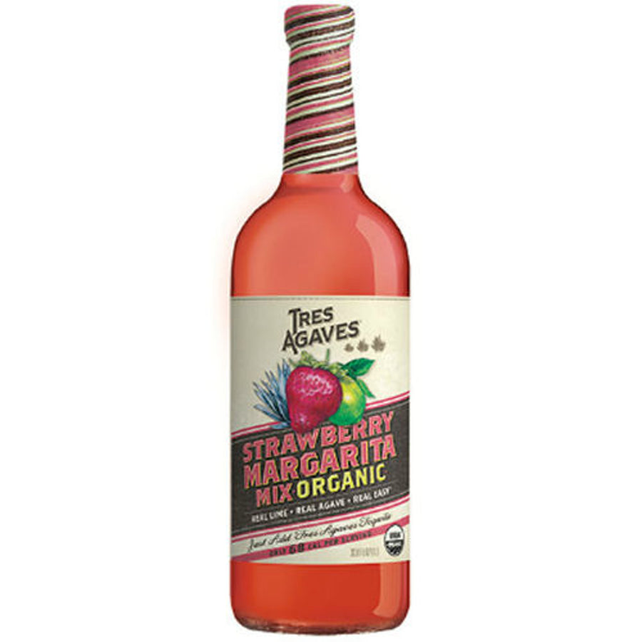 Tres Agaves Strawberry Margarita Mix 1 Liter