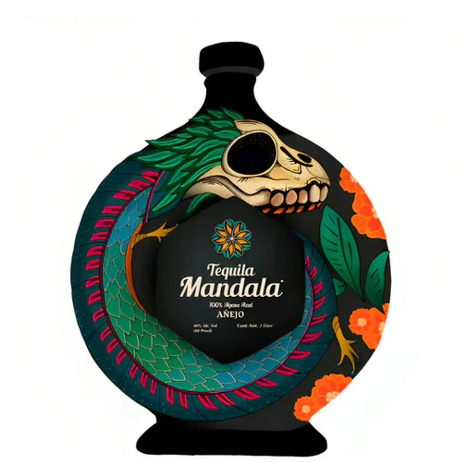 Tequila Mandala Dia De Los Muertos Anejo Limited Edition El Alebrije 1 L